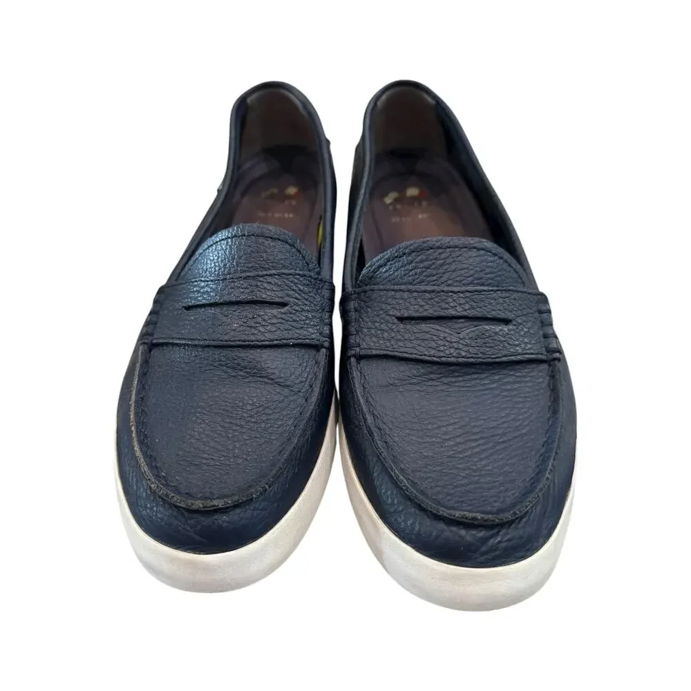 Cole Haan Navy Leather Penny Loafers Slip On Shoes Women’s 8